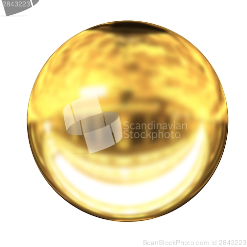 Image of Gold Ball 3d render 