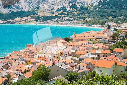 Image of Baska, Krk, Croatia, Europe.