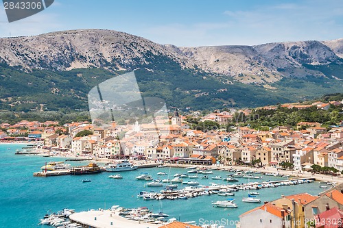 Image of Baska, Krk, Croatia, Europe.