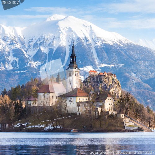 Image of Bled lake, Slovenia, Europe.