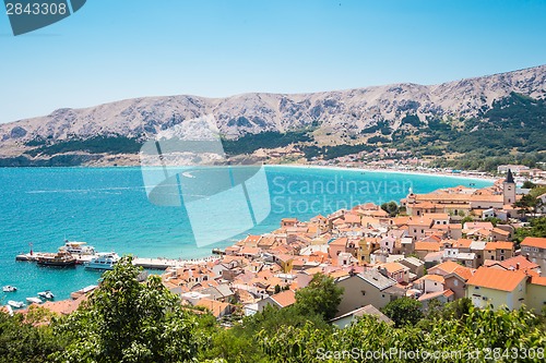 Image of Baska, Krk, Croatia, Europe.