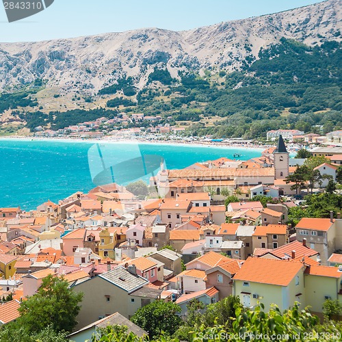 Image of Baska, Krk, Croatia, Europe.