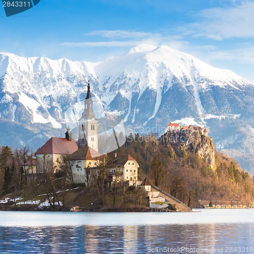 Image of Bled lake, Slovenia, Europe.