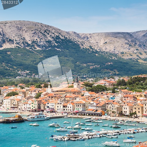 Image of Baska, Krk, Croatia, Europe.