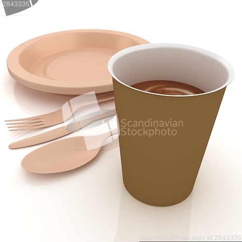 Image of Fast-food disposable tableware