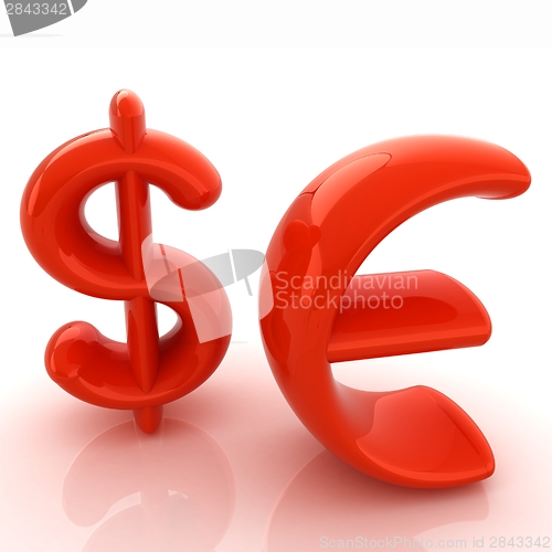 Image of Euro and dollar sign