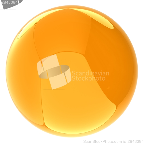 Image of Glossy yellow sphere 