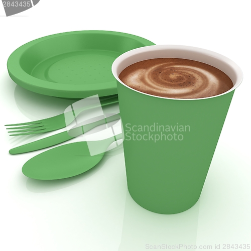 Image of Fast-food disposable tableware