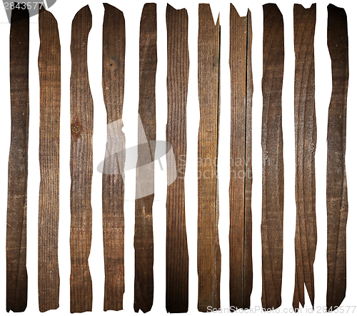 Image of brown ancient wooden boards