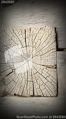 Image of old oak beam section