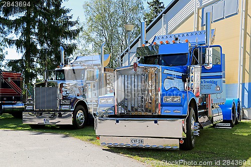 Image of Two American Vintage Kenworth Heavy Trucks