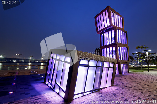 Image of AbstracT Architecture at night 