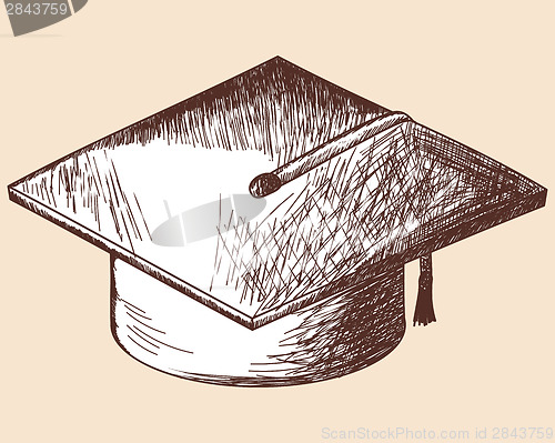 Image of Graduation cap  sketch
