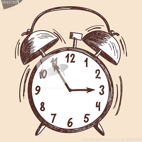 Image of Alarm clock sketch