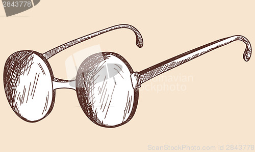 Image of Glasses sketch.