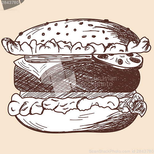 Image of Hamburger sketch