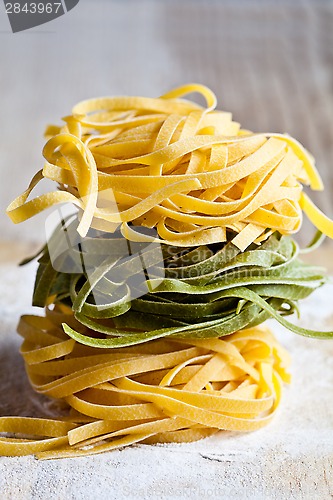 Image of italian pasta tagliatelle