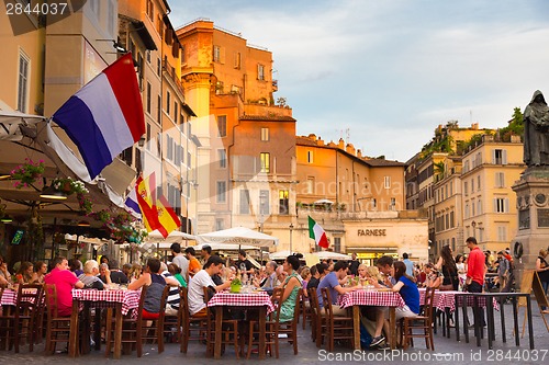 Image of Piazza Campo De Fiori in Rome, Italy.