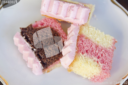 Image of Neapolitan Cake Slices