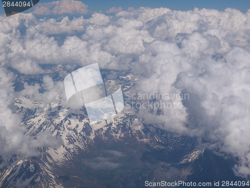 Image of Clouds on Alps