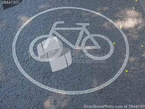 Image of Bike lane sign