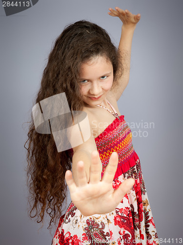 Image of young girl dancing