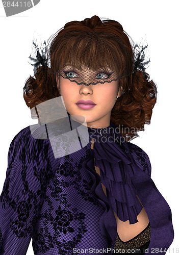 Image of Lady in Purple