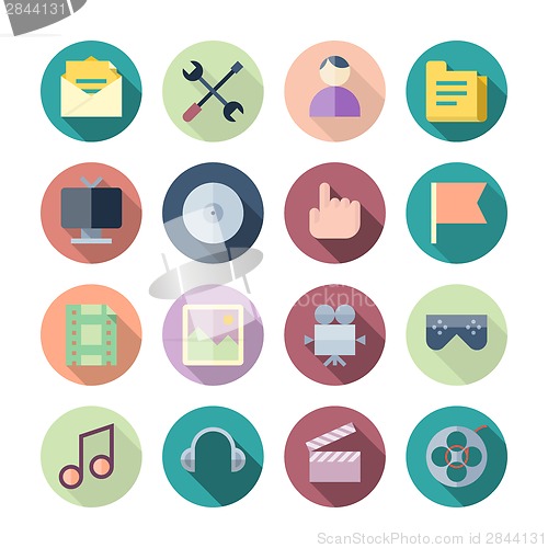 Image of Flat Design Icons For User Interface