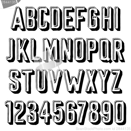 Image of Handmade retro font