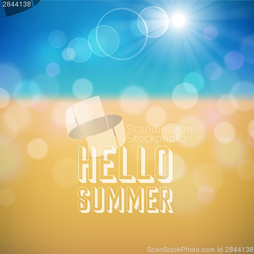 Image of Summer holiday tropical beach background