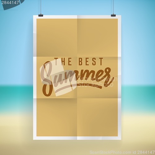 Image of Summer holiday poster design