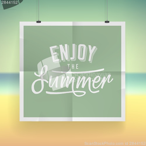 Image of Summer holiday poster design