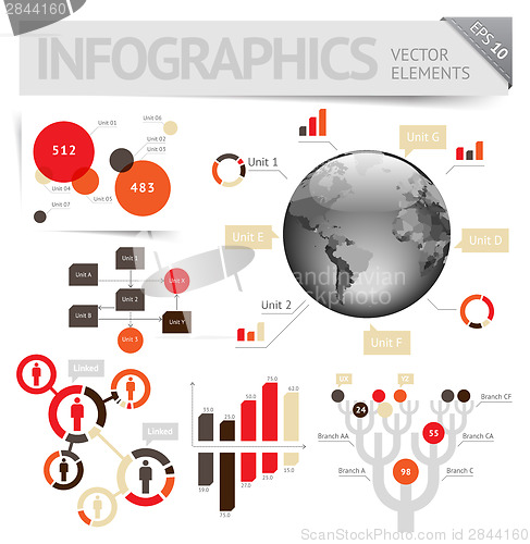 Image of Infographic design elements