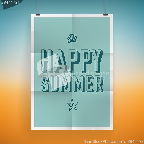 Image of Summer holiday poster design