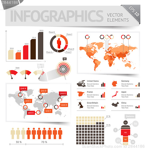 Image of Infographic design elements
