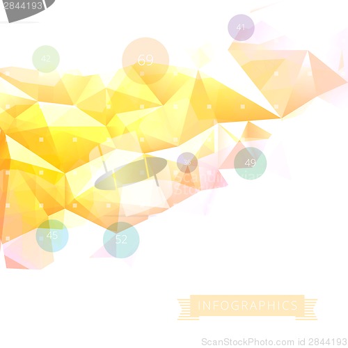 Image of Low-poly infographics background