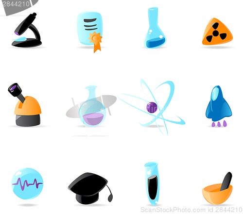Image of Bright science icons