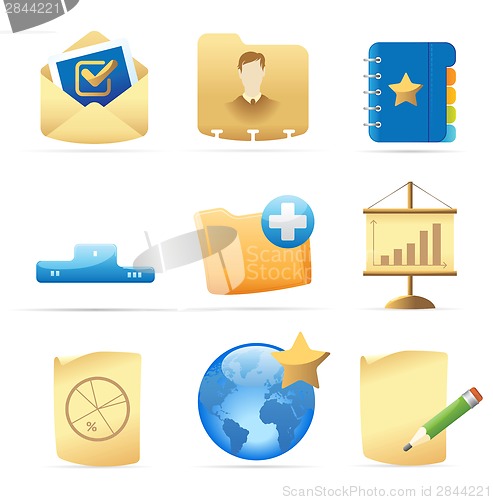 Image of Icons for business metaphor