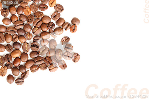 Image of Background of roasted black coffee beans