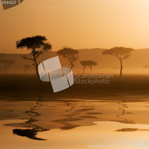Image of Sunset in Massai Mara