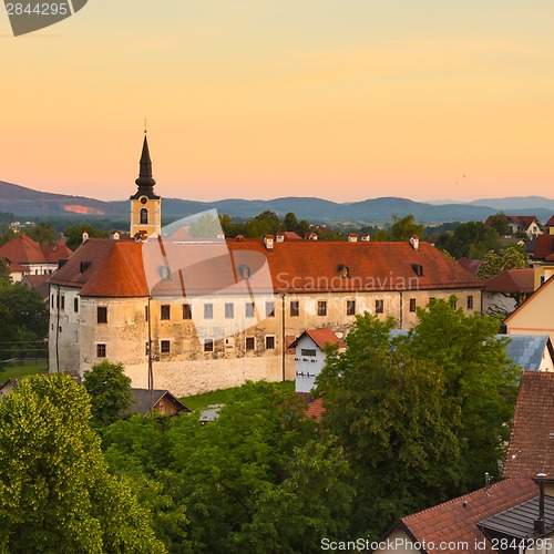 Image of Panorama of Metlika, Slovenia, Europe.