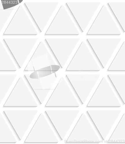 Image of White triangular simple seamless