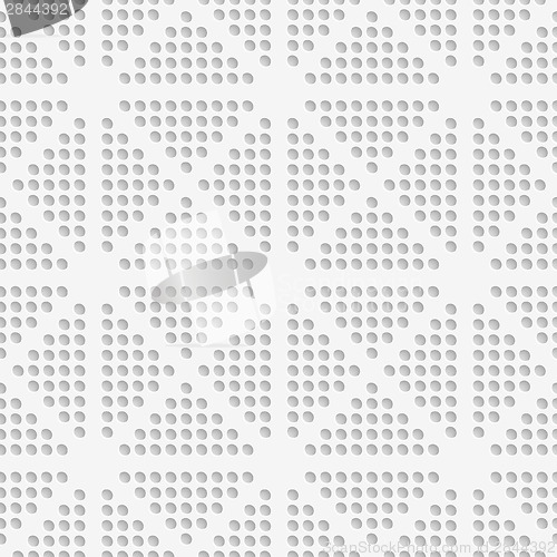 Image of White dots perforated seamless
