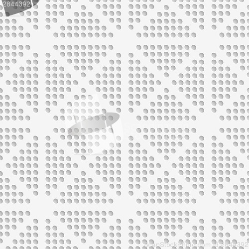 Image of White dots perforated seamless