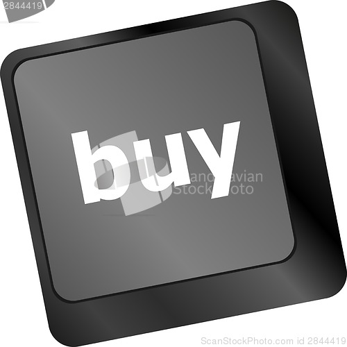 Image of keyboard buy now icon - business concept