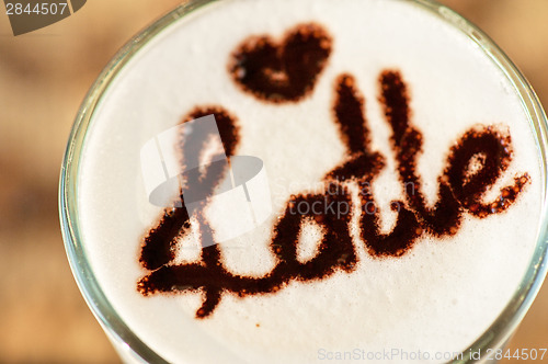 Image of latte closeup