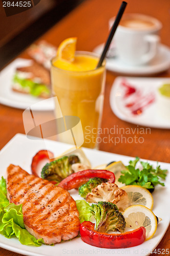 Image of salmon steak