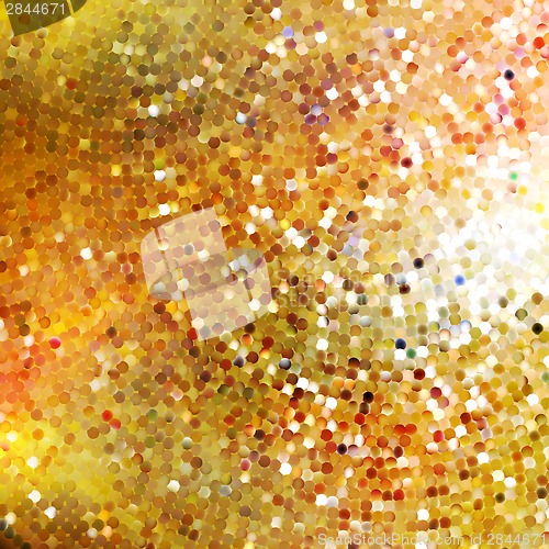 Image of Design on gold glittering background. EPS 10