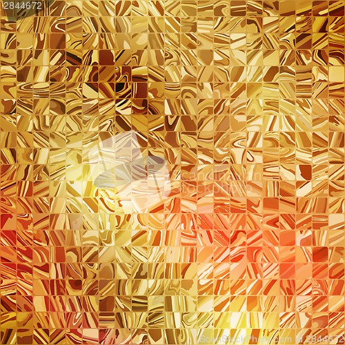 Image of Gold mosaic background. EPS 10
