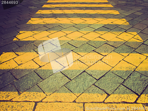 Image of Retro look Zebra crossing